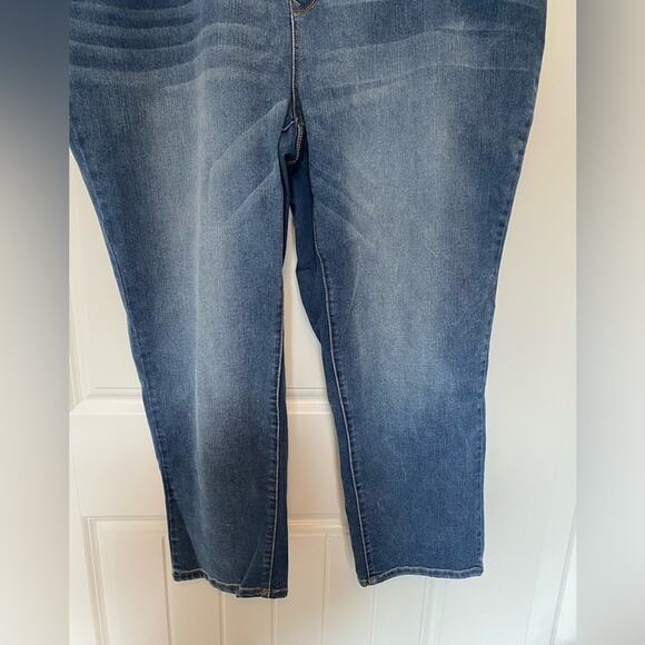 Curations Western Minimalist Skinny Fit Medium Wash Denim Stretch Jeans 24W - Picture 3 of 9